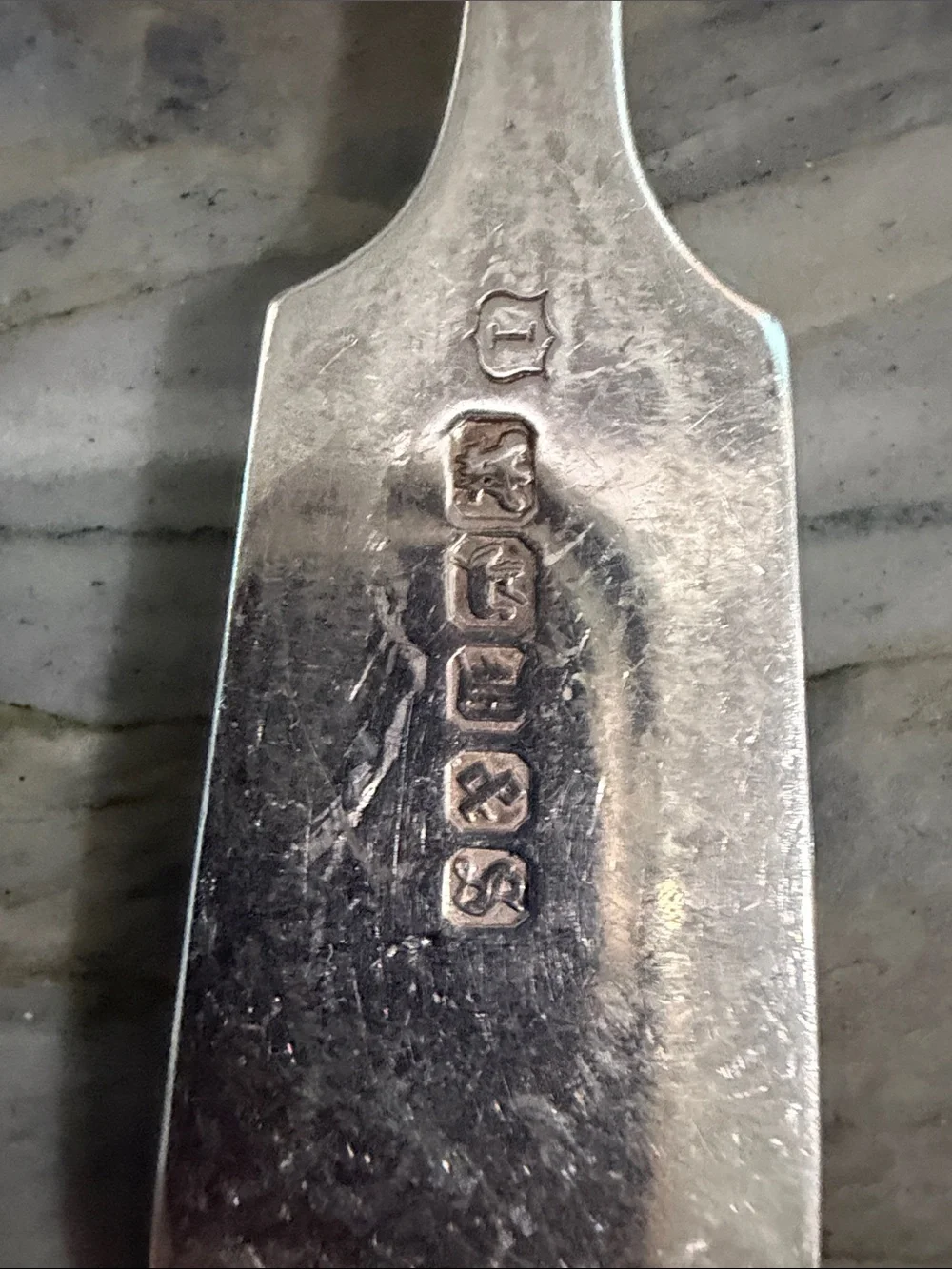Vintage Monogrammed Silver Dinner Forks - Set of 8